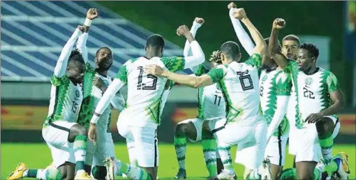  ?? ?? Super Eagles battle ready for Tunisia tonight