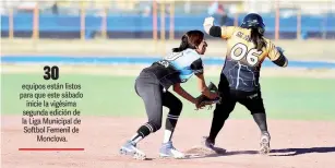  ?? ?? ▮ Con partidos inicia la vigésima segunda edición de la Liga Municipal de Softbol.