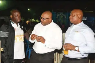  ??  ?? L-R: Akinola Oluwaleimu, Kufre Ekanem and Patrick Olowokere