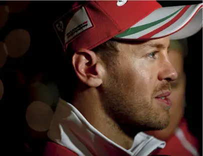  ??  ?? IN THE RED CORNER Sebastian Vettel FerrariAge: 30 Nationalit­y: German World titles: 4