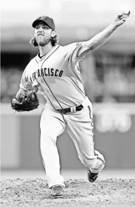  ?? JOE NICHOLSON, USA TODAY SPORTS ?? Giants starting pitcher Madison Bumgarner was one of six players 25 or younger who received their third All-Star invitation.