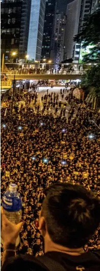  ??  ?? A sea of people filled Hong Kong’s streets to protest the government’s proposal to allow extraditio­n to mainland China