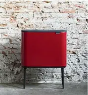  ??  ?? Bo Touch Bin is living proof that a bin can be a great addition to your interior and that practical can be beautiful.