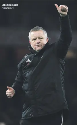  ?? Picture: AFP ?? CHRIS WILDER