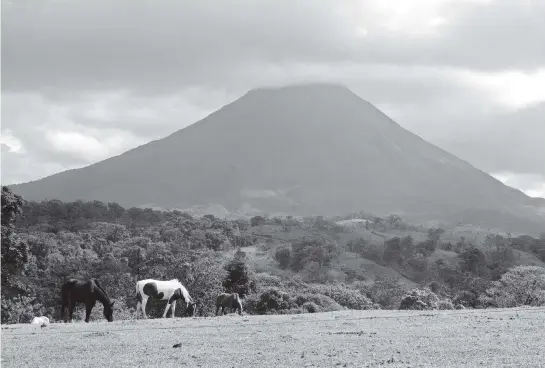  ?? TERRI COLBY Chicago Tribune/TNS file ?? Arenal Volcano in Costa Rica is surrounded by a national park that is home to a sloth sanctuary at Nayara Tented Camp.