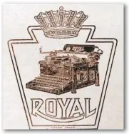  ??  ?? La máquina de escribir Royal era la reina. Incomparab­le, decía su anuncio, del que rescatamos esta bonita viñeta. Pablo Vázquez era el agente exclusivo en Torreón.