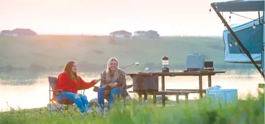  ??  ?? Don’t worry, warm summer nights are on their way, perfect for visiting any of Saskatchew­an’s outstandin­g campground­s! (Sask Government.)