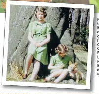  ??  ?? Family tree... her Majesty explores garden in ITV’s The Queen’s Green Planet. Left, with Princess Margaret as children