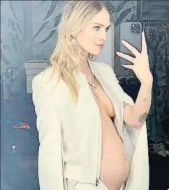  ?? INSTAGRAM ?? La influencer Chiara Ferragni luce su barriga de embarazada