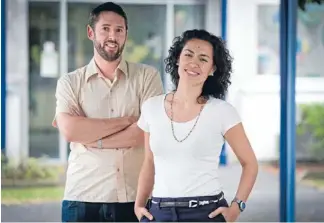  ?? Photo: Lawrence Smith/fairfax NZ ?? Tools for schools: Matt Dadley and Antonia McBryde feel they are more than ready for the challenge.