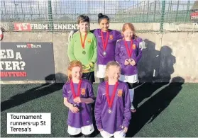  ??  ?? Tournament runners-up St Teresa’s