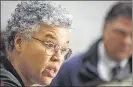  ?? AP 2012 ?? Cook County Board President Toni Preckwinkl­e wants to make Chicago healthier.