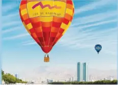  ?? ?? ↑
The hot air balloon flight starts on April 30.