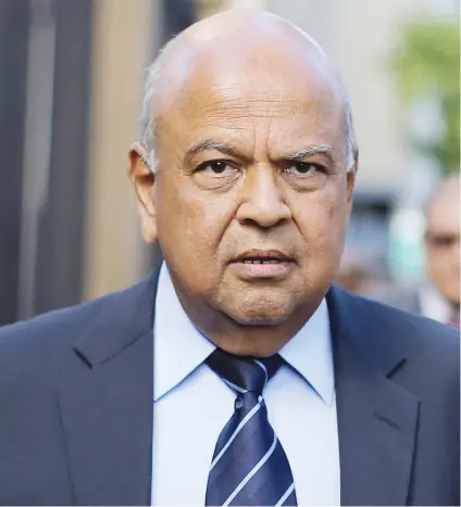  ?? Picture: Reuters ?? UNCERTAIN. Finance Minister Pravin Gordhan is in the dark as mystery surrounds the thinking of President Jacob Zuma in terms of a Cabinet reshuffle.