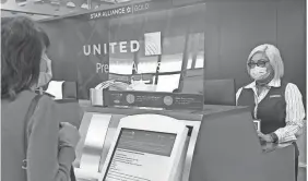  ?? UNITED AIRLINES ?? United Airlines passengers flying during the coronaviru­s pandemic must fill out a health assessment before their flights.