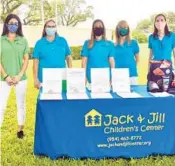  ??  ?? Members of the Jack & Jill Children’s Center, from
left, Alana Wortsman, Kathy Capobianco, Jennifer Swercheck, Patti Hommes and Jeanette Johnson were on hand at the tournament.