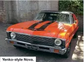  ??  ?? Yenko-style Nova.