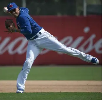  ?? RICK MADONIK/TORONTO STAR ?? Ryan Goins feels he made too many adjustment­s in 2014, when he hit .188 in 181 at-bats with the Blue Jays.