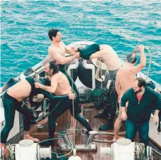  ??  ?? An absurdist character study, ‘Chevalier’ tells the story of six men who, stuck on a broken-down vessel, embark on a game to decide who is ‘the best in everything.’