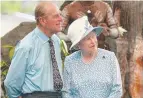  ??  ?? Prince Philip with the Queen in Cairns in 2002.