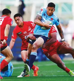  ?? PICTURE: Getty Images ?? Narrow escape: Israel Folau scored for the Waratahs