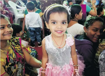  ??  ?? Kajol Kshirsagar is all dressed up for the Annual Day celebratio­ns — a time when the community comes together in gratitude for its teachers and mentors — at the preschool and daycare run by the resourcefu­l organizati­on Jagruti Seva Sanstha in Pune,...
