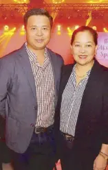  ??  ?? CIC chief ventures officer Ton Concepcion and wife Karen.