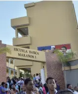  ?? E. ROUSTAND ?? Escuela entregada ayer por el presidente Danilo Medina.