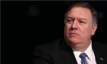  ??  ?? Unusual last-minute schedule change follows brief talks between Pompeo and the Russian foreign minister. Photograph: Anton Novoderezh­kin/Tass