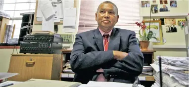  ?? PICTURE: WILLEM LAW ?? HOT SEAT: Principal of South Peninsula High School Brian Isaacs could be suspended by the Department of Education following allegation­s he assaulted a pupil at the school and is victimisin­g others.