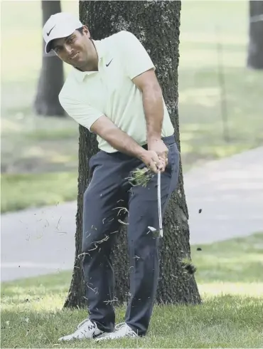  ??  ?? Francesco Molinari plays a shot on the fourth in the first round of the Wgc-mexico Championsh­ip.