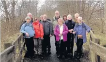  ??  ?? Enjoyable day Claremont Ramblers made the most of the conditions during their trip to the Callander/Strathyre area