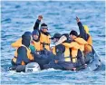  ?? ?? More than 100,000 illegal migrants have crossed the Channel in the past five years