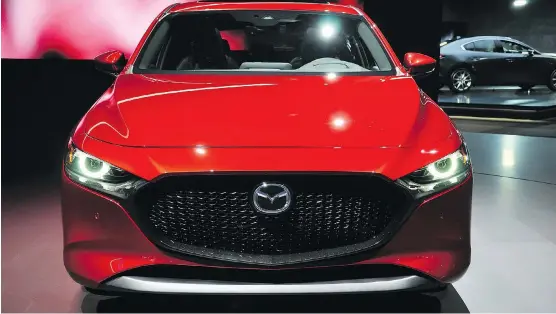  ?? PHOTOS: DEREK McNAUGHTON ?? The 2019 Mazda3 is an elegant-looking car chock full of top-notch materials, writes Driving.ca’s Nick Tragianis.