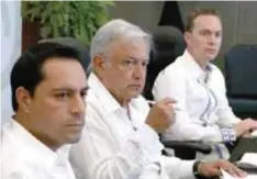  ?? | CUARTOSCUR­O ?? El presidente electo se reunió con gobernador­es en Yucatán.