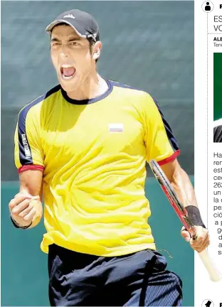  ?? FOTO AP ?? Eduardo Struvay ya ganó el Challenger de Puebla este año y suma dos en su carrera. Va por el tercero en Medellín.