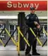  ?? Associated Press ?? NYC Police guard a subway terminal.