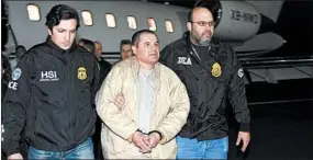  ?? AP ?? Joaquin “El Chapo” Guzman was extradited to the U.S. last year from Mexico.