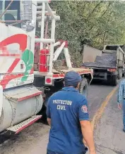  ?? RUBÉN JUÁREZ ?? El bloqueo
carretero duró seis horas