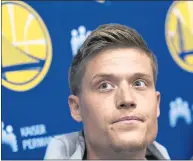  ?? JOSE CARLOS FAJARDO — STAFF PHOTOGRAPH­ER ?? The Warriors’ Jonas Jerebko, a 41 percent 3-point shooter, could improve a bench that ranked 23rd in the NBA in scoring last year.