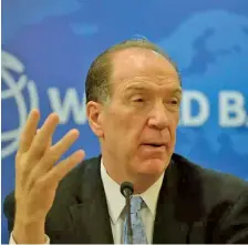  ?? World Bank Group president David Malpass. ??