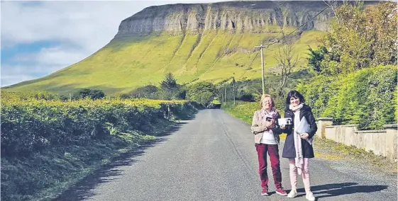  ?? ?? then, son Marc and
LEFT: Edel McSharry (right) on the campaign trail in north Sligo.