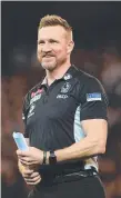  ??  ?? Nathan Buckley can smile now.