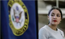  ??  ?? ‘Alexandria Ocasio-Cortez was elected to the US House of Representa­tives last November and was repeatedly mistaken for a spouse or an intern.’ Photograph: Jeenah Moon/Reuters