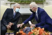  ?? SUSAN WALSH — THE ASSOCIATED PRESS FILE ?? President Joe Biden meets with Mexican President Andrés Manuel Lopez Obrador in the Oval Office of the White House in Washington.