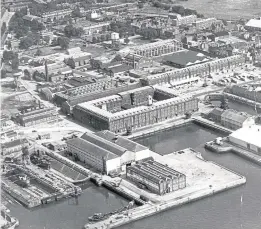  ??  ?? Sheerness docks as they were in 1964