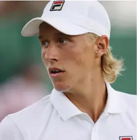  ??  ?? Leo Borg, son of Bjorn Borg who made his Wimbledon debut yesterday
