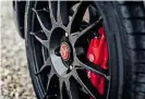  ??  ?? EQUIPMENT Lightweigh­t wheels are part of the GT package. They save 4kg per corner – although this is negated by the 16kg carbon-fibre roof. And despite GT’S extra ‘focus’, tyre choice iss the same