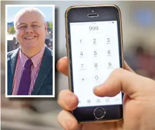  ?? ?? ●● Leader Neil Emmott (inset) said the new mobile phone proposals would more than double the bill to the council