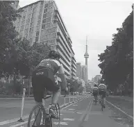  ?? 7 DAYS IN MAY CHARITY RIDE ?? Four cyclists taking part in a seven-day fundraisin­g ride were injured Sunday when they were hit by a car.